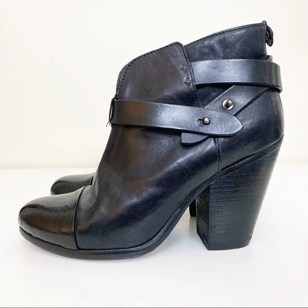 Rag & Bone Harrow Bootie - Black, Size EU 38/ US 8 - Picture 3 of 12